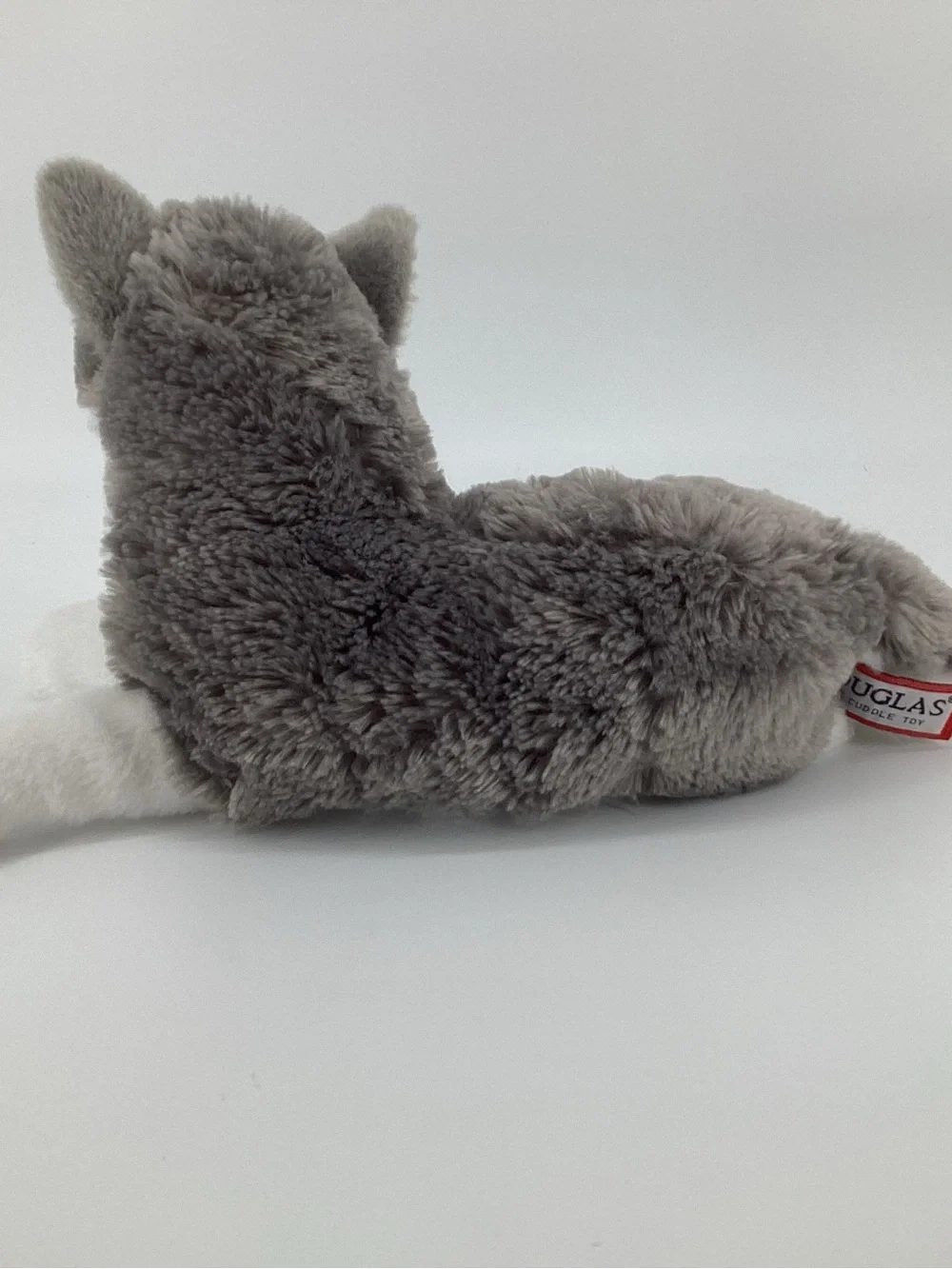 Douglas Husky Dog Plush #4327 Blue Eyes Puppy Laying Down Cuddle Toy Stuffed